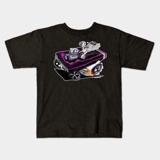 FULL CHARGE 1968 purple Kids T-Shirt